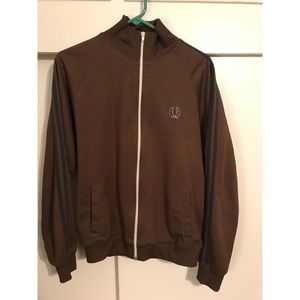 Men’s Fred Perry track jacket size medium brown
